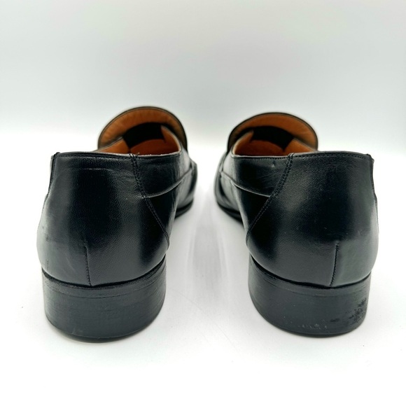 BALLY BLACK LEATHET DRESS SHOES VINTAGE MEN SHOES MADE IN SWITZERLAND SIZE 10.5 - Picture 6 of 17